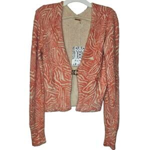 New Free People She's All That Cardi $128 SMALL Pink Fitted Classic Cardigan